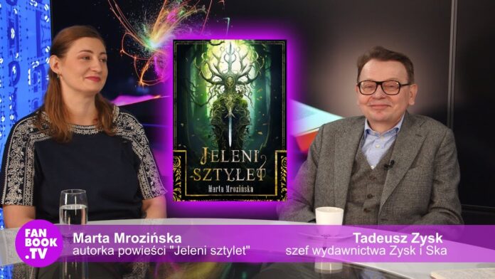 Tadeusz Zysk i Marta Mrozińska w studiu Fanbook.tv